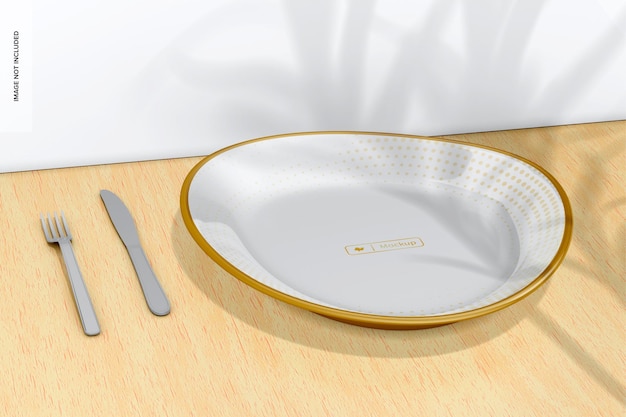 Ceramic Luxury Plate Mockup