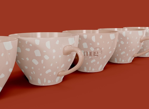 Ceramic Mugs Mockup