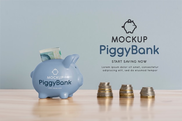 Ceramic piggybank for savings and finance