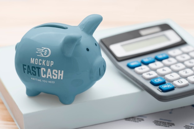 Ceramic piggybank for savings and finance