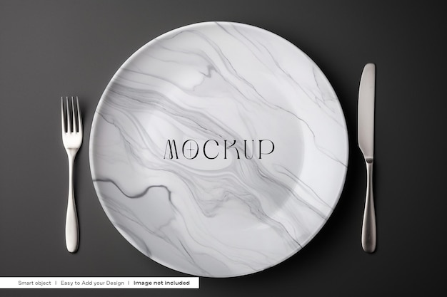 PSD ceramic plate mockup psd