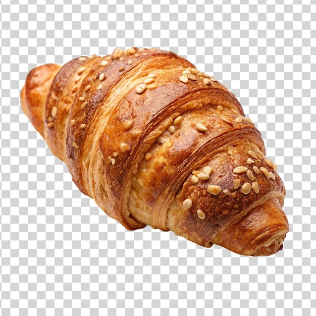 Cereal croissant isolated on transparent background