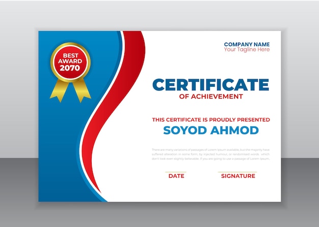 Certificate Design Template