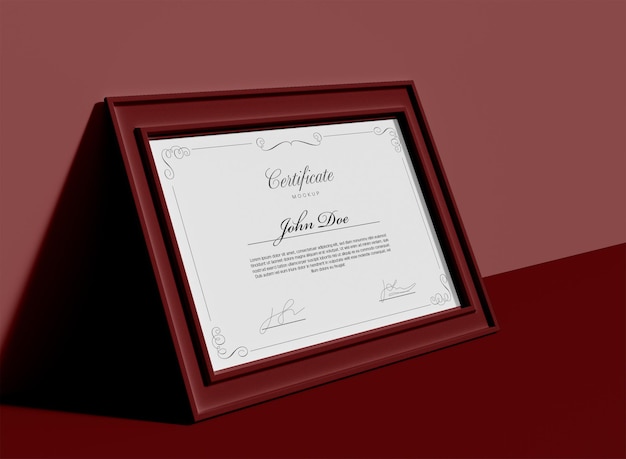 Certificate Mockup