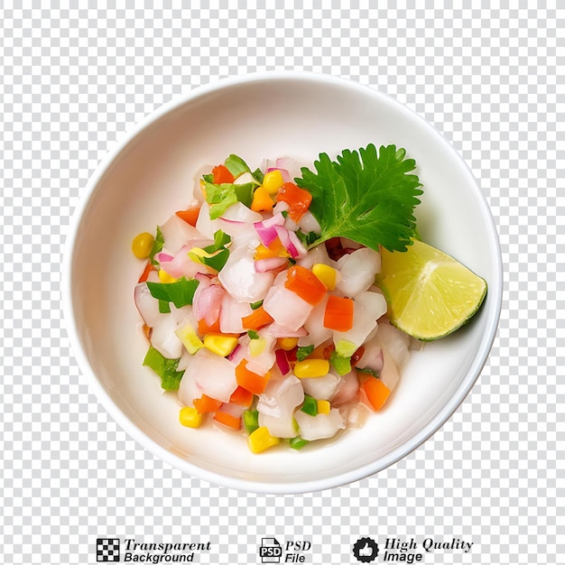 PSD ceviche isolated on transparent background