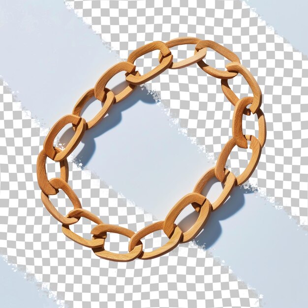 PSD a chain with a hole in the middle that has a chain on it