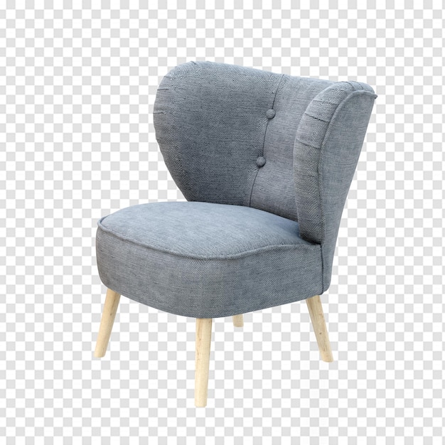 Chair in 3d rendering isolated