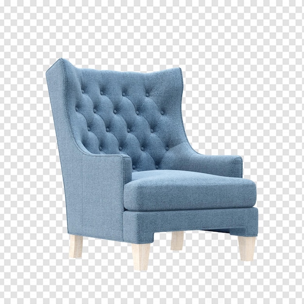 Chair in 3d rendering isolated