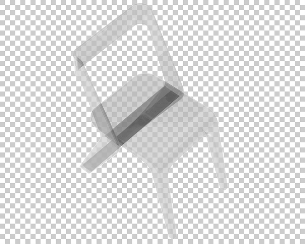 PSD chair isolated on transparent background 3d rendering illustration