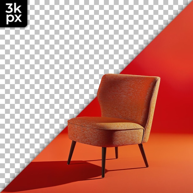 a chair with a red background that says x2x