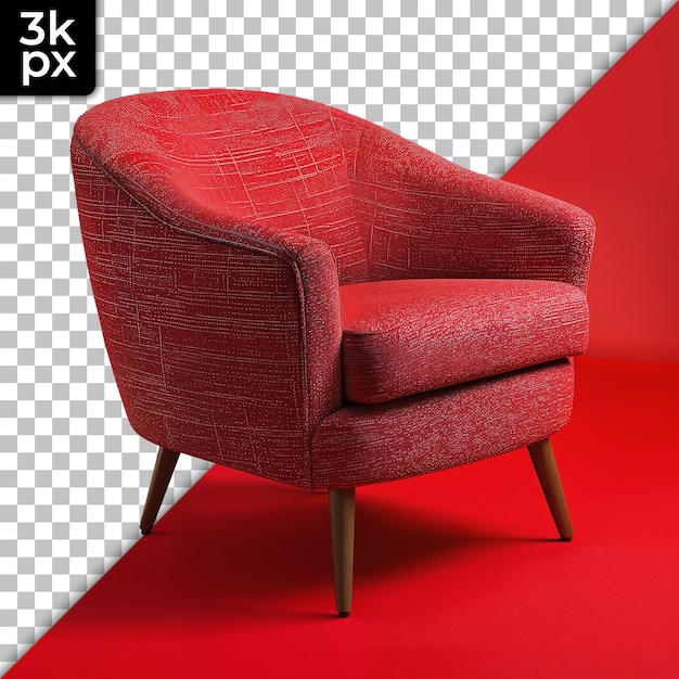 a chair with a red cover that says x2