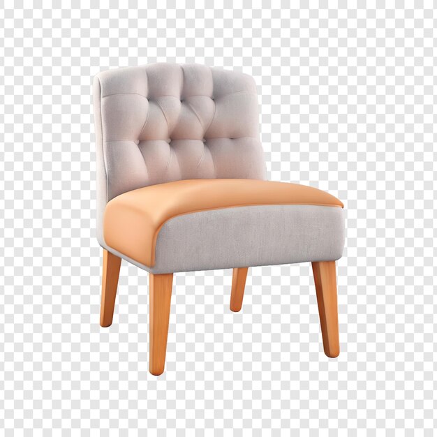 chair with a white cushion