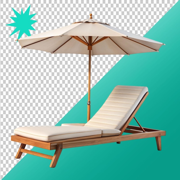 chaise lounge on transparent background