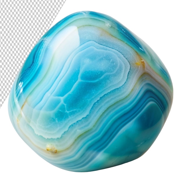 PSD chalcedony stone png isolated on transparent background