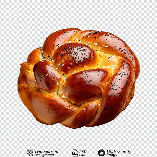 PSD challah isolated on transparent background