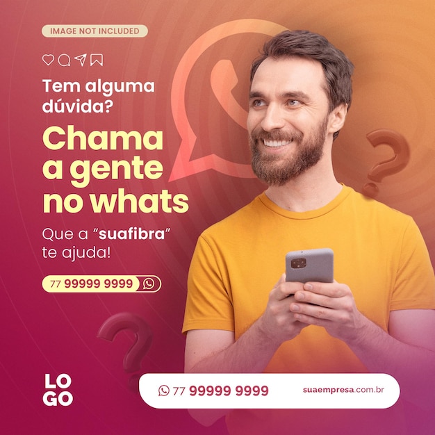 Chama a gente no whats Social Media Provedor de Internet