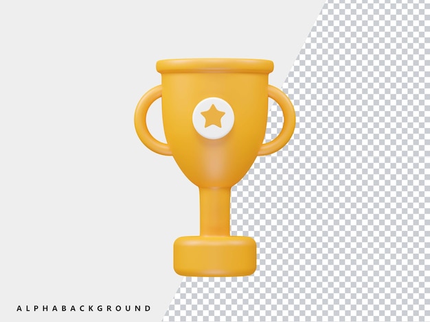 Champion cup icon 3d