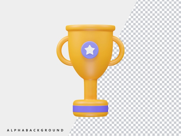 Champion cup icon 3d