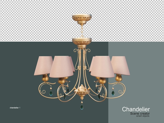 Chandeliers of various styles