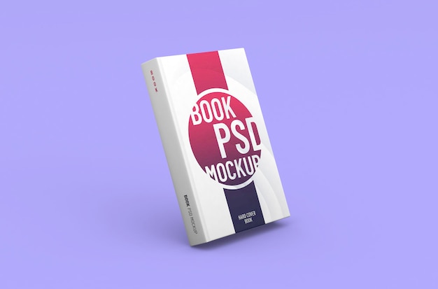 Changeable high quality realistic thick hard cover book mockup on a clean background