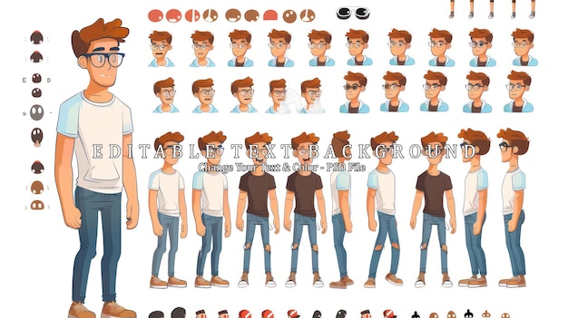 PSD character design for animation