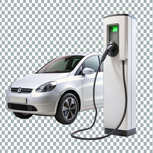 Charging EV car electric vehicle clean energy for driving future ecofriendly alternative energy