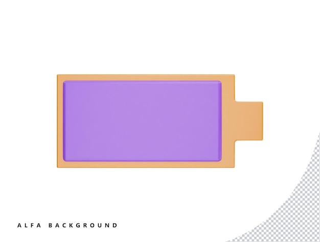 Charging icon with 3d vector icon cartoon minimal style