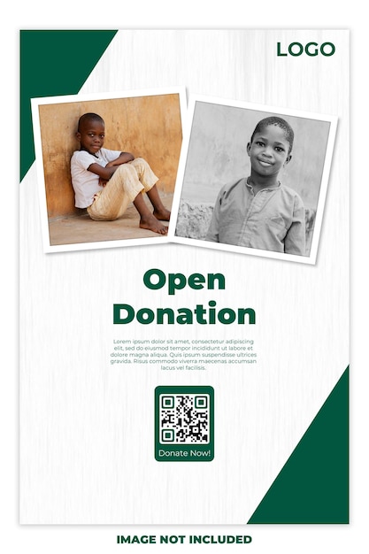 charity donation poster flyer design