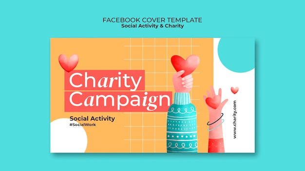 PSD charity template design