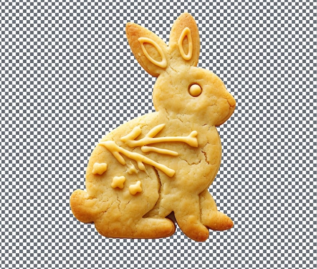 Charming Bunny Shaped Cookie Decorating Stencil isolated on transparent background