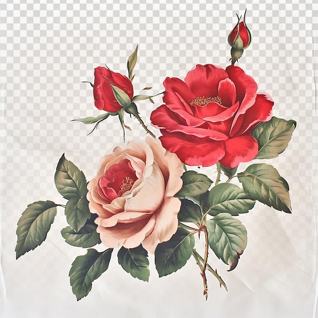 PSD charming flour sack designs featuring elegant rose motifs