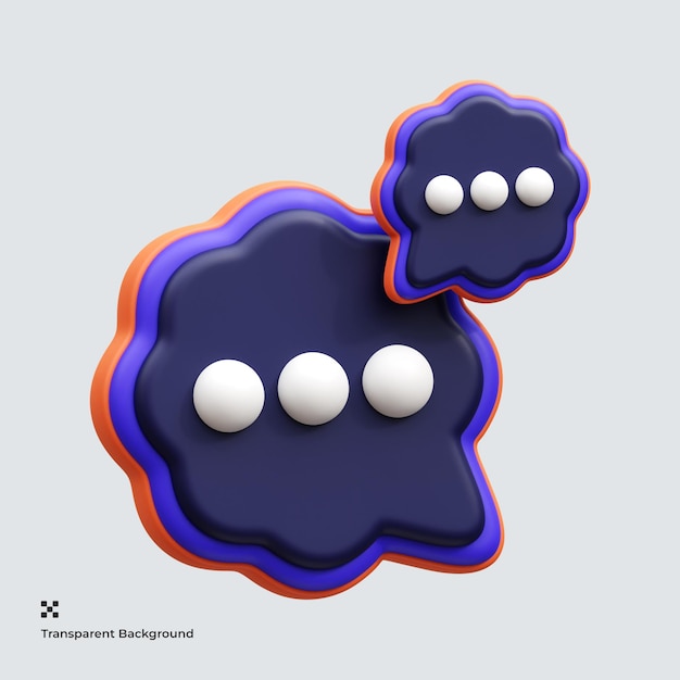 chat bot 3d icon