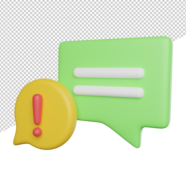 Chatting A yellow and green sticker with an exclamation point on it