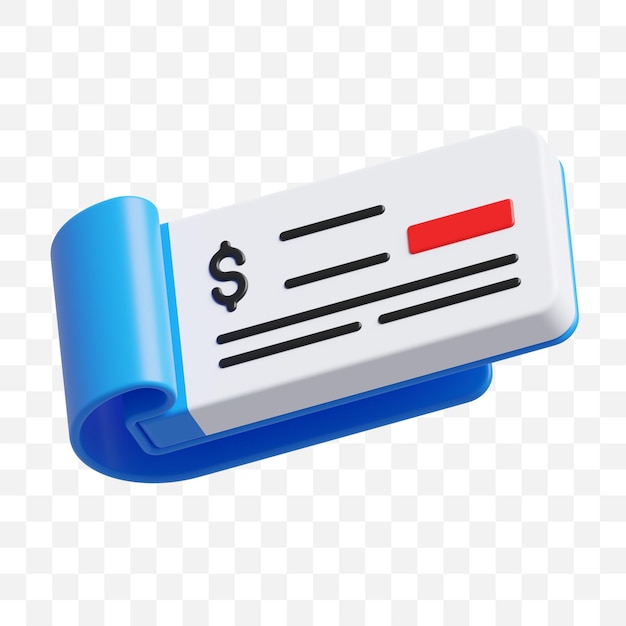 Checkbook Icon 3D