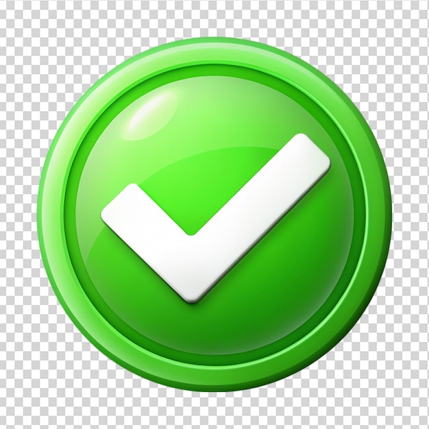 Checkbox Check mark Isolated on transparent background