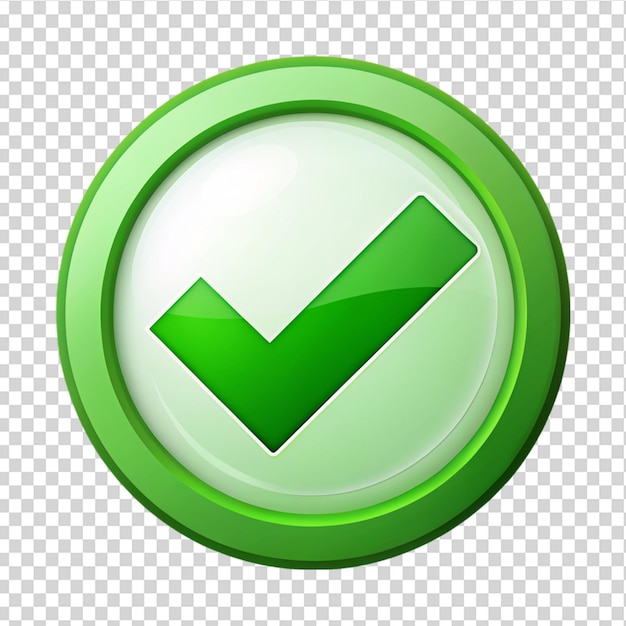 Checkbox Check mark Isolated on transparent background