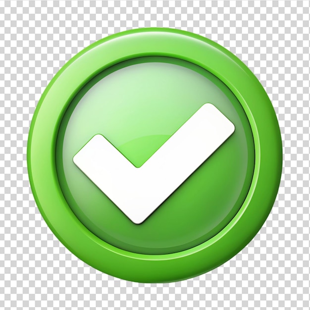 Checkbox Check mark Isolated on transparent background