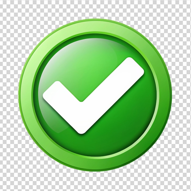 Checkbox Check mark Isolated on transparent background