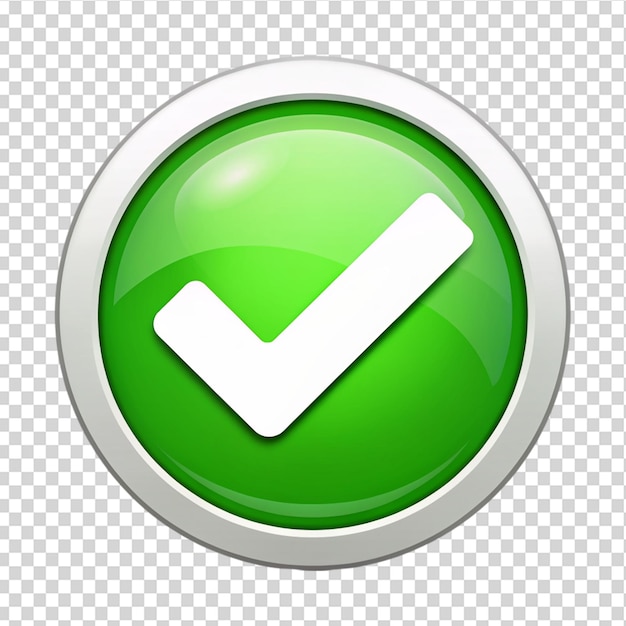 Checkbox Check mark Isolated on transparent background