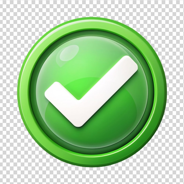 Checkbox Check mark Isolated on transparent background