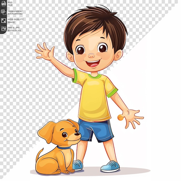 Cheerful cute happy smiling child isolated on transparent background PSD