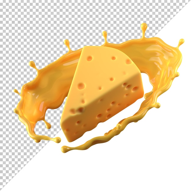 Cheese isolated on white background