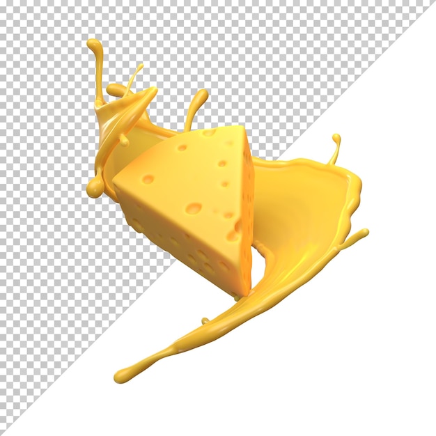 Cheese isolated on white background