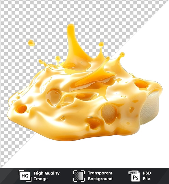 PSD cheese sauce isolated on transparent background no image provided