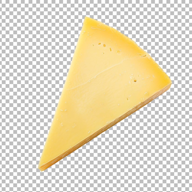 PSD cheese slice isolated on transparent background