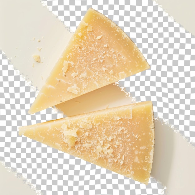 PSD cheese slices are on a checkered table with a triangle on the top