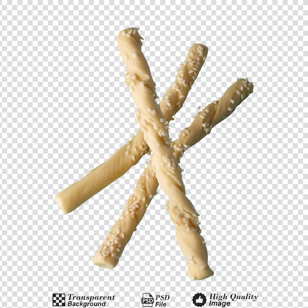 Cheese sticks isolated on transparent background