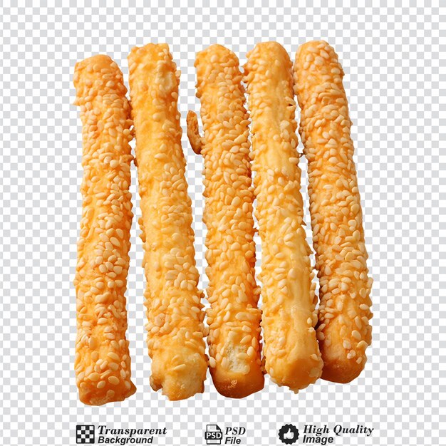 PSD cheese sticks isolated on transparent background