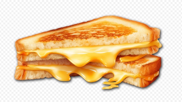 PSD cheese toasted sandwich isolated on transparent background