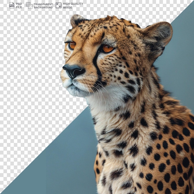 Cheetah leopard transparent background